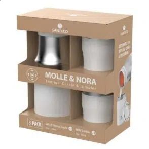 ست فلاسک و لیوان دو جداره 1200 میلی لیتری سانتکو مدل Molle