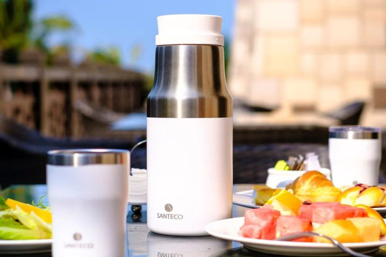 ست فلاسک و لیوان دو جداره 1200 میلی لیتری سانتکو مدل Molle