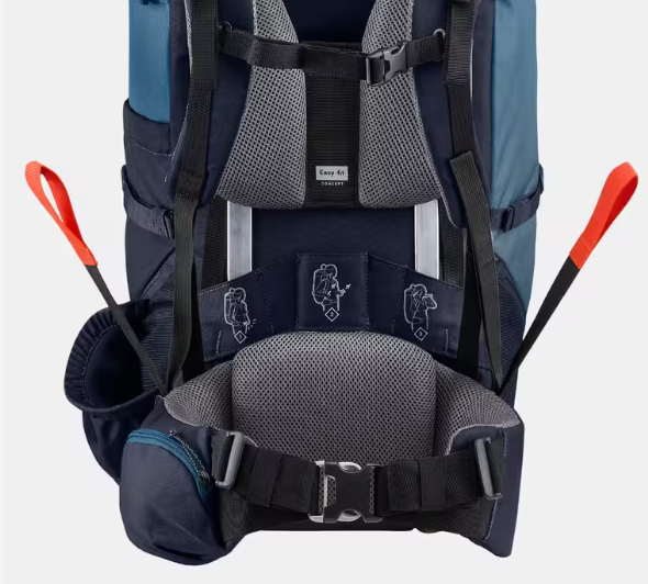 کوله پشتی کوهنوردی فورکلاز 60 لیتری – 60 Forclaz – MT100 Easyfit