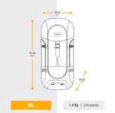 کوله پشتی کوهنوردی 50 لیتر مدل MT100 Easyfit برند فورکلاز Forclaz
