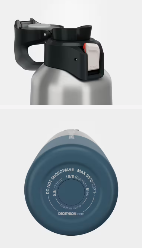 ترموس کمپ و کوهنوردی-QUECHUA Thermos 0.8L Practical Lid 900