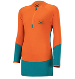 تیشرت زنانه آستین بلند نیم زیپ اسنوهاک