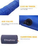 زیرانداز بادی 2 نفره کینگ کمپ مدل KM3589 BLUE