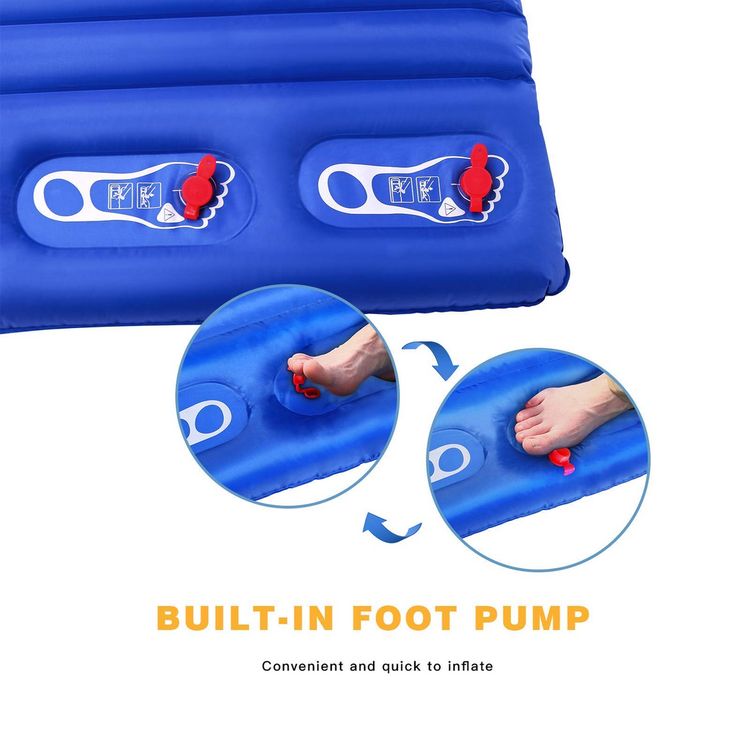 زیرانداز بادی 2 نفره کینگ کمپ مدل KM3589 BLUE